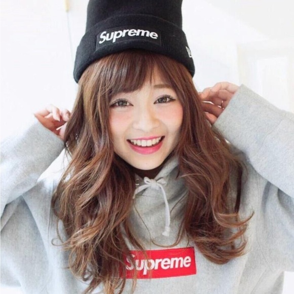 NET Black Supreme New Era Box Logo Beanie FW23 - Picture 5 of 5
